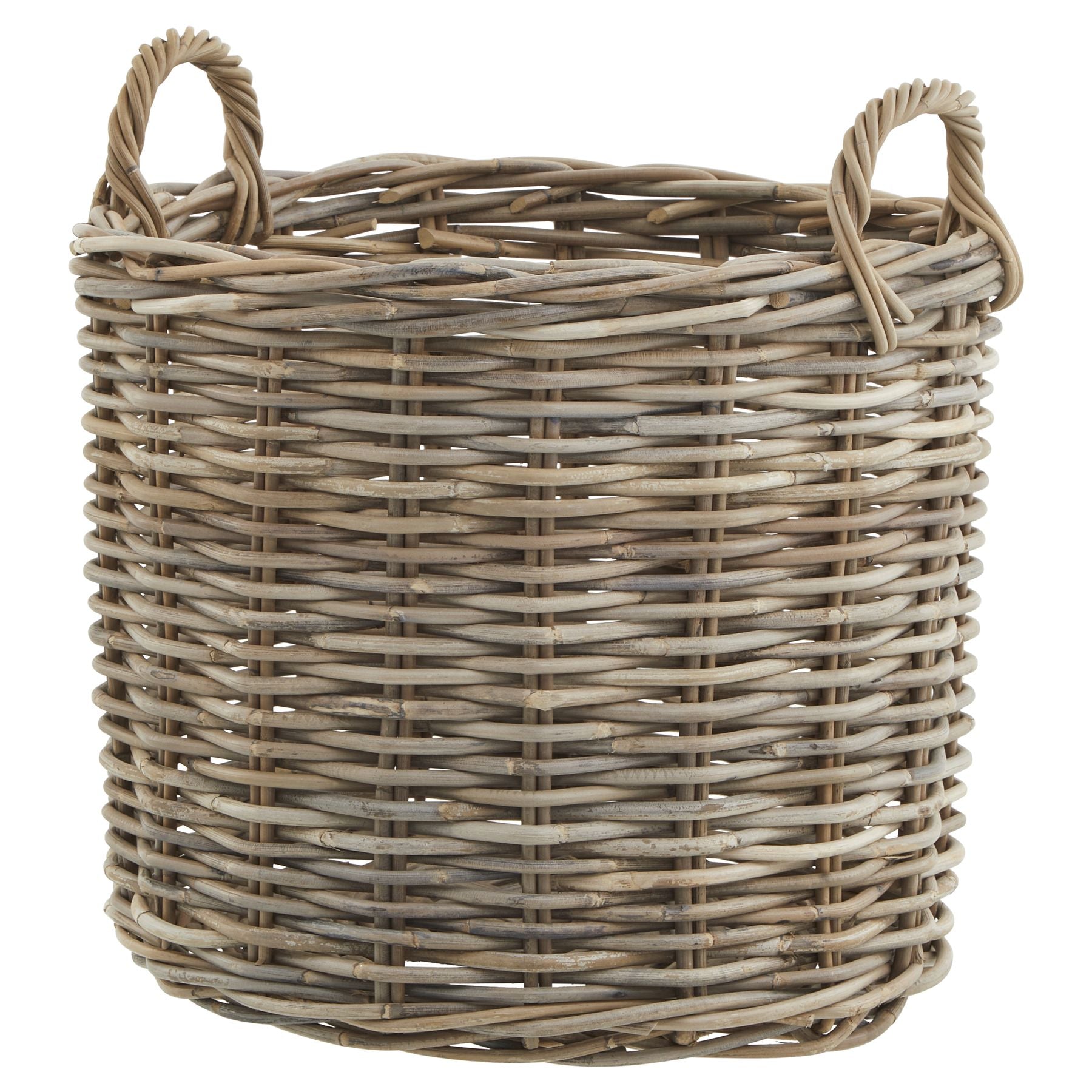 Set of 3 Kubu Rattan Round Storage Baskets
