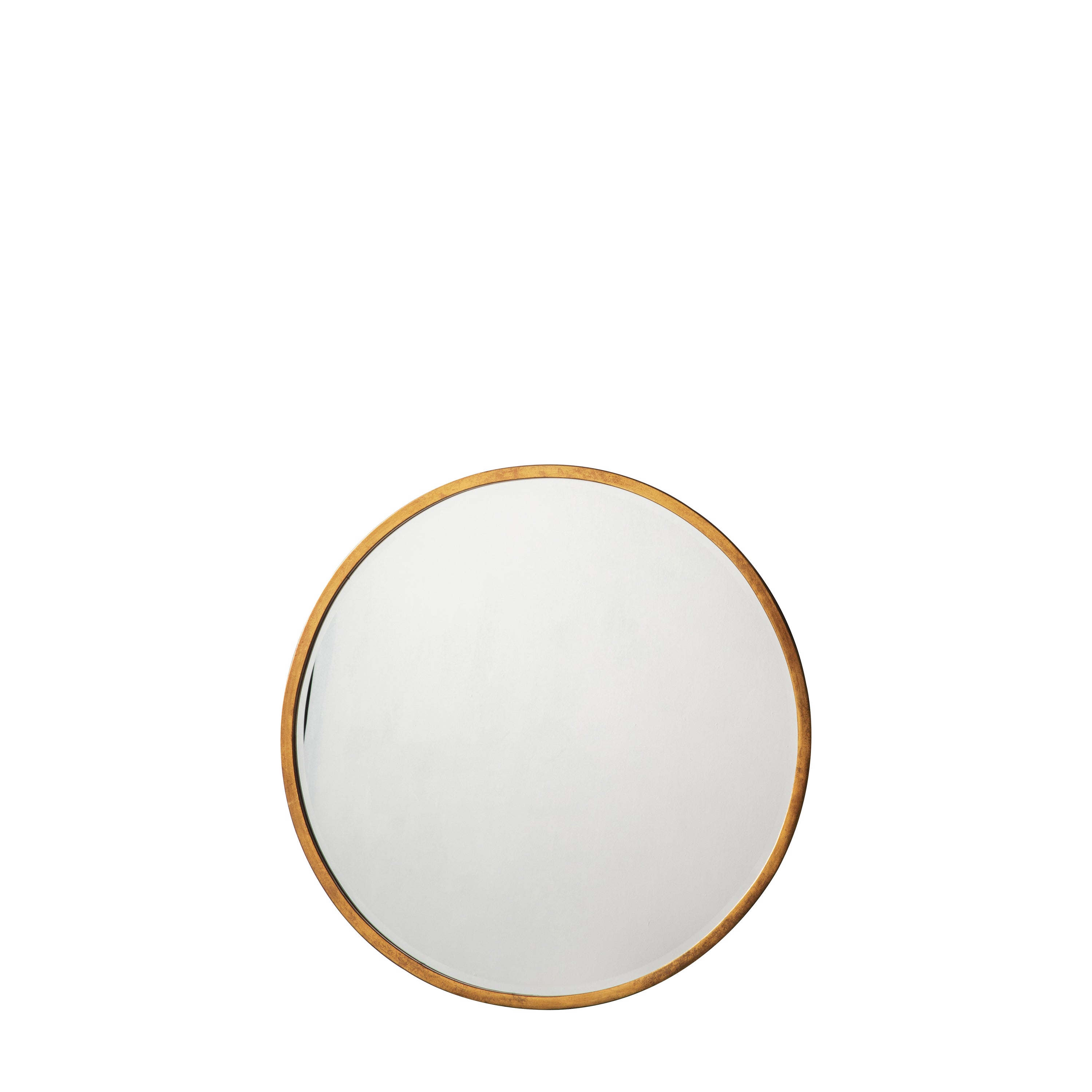 Higgins Round Mirror Antique Gold 600x600mm