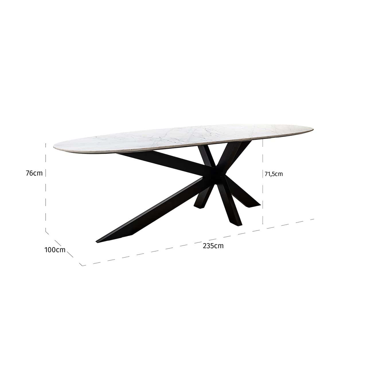 Dining table Trocadero white