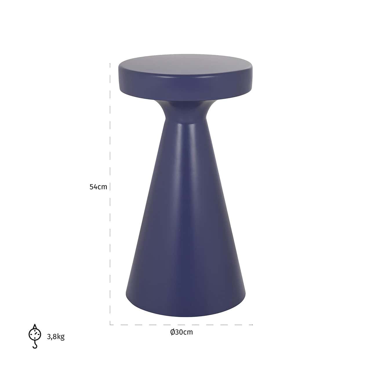 Side table Kimble purple big 30Ø