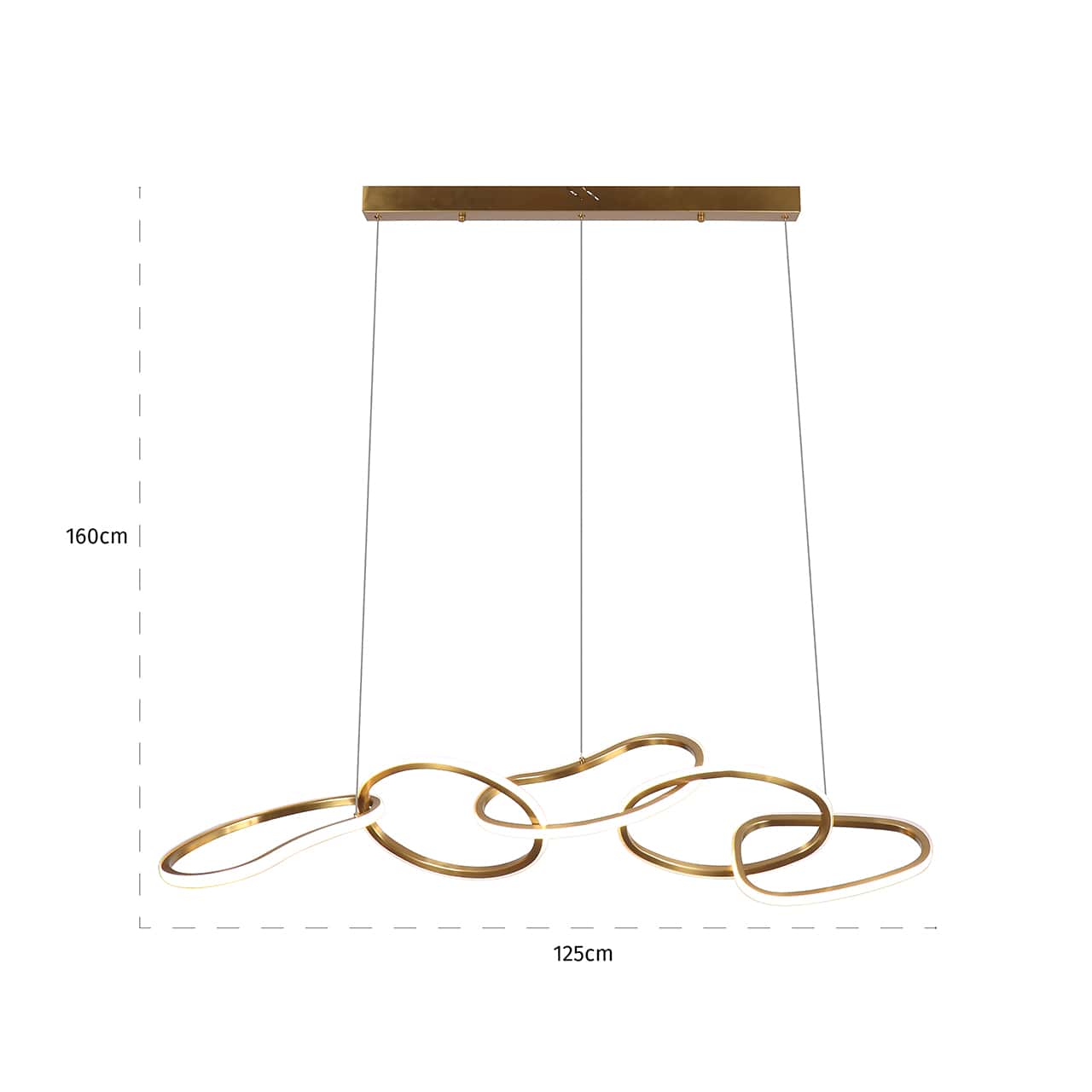 Hanging lamp Flyn (Brushed Gold)