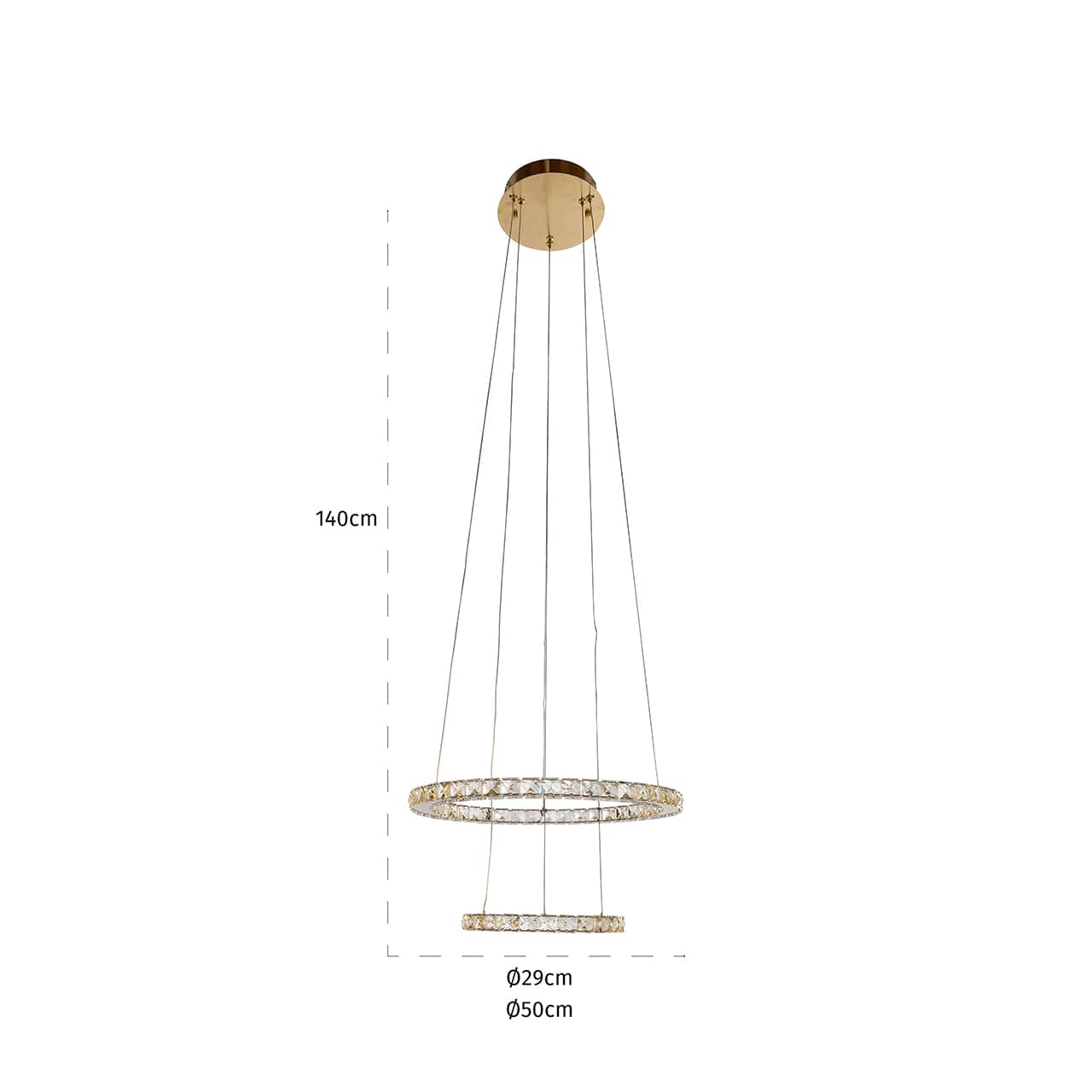 Hanging lamp Alba (Brushed Gold)