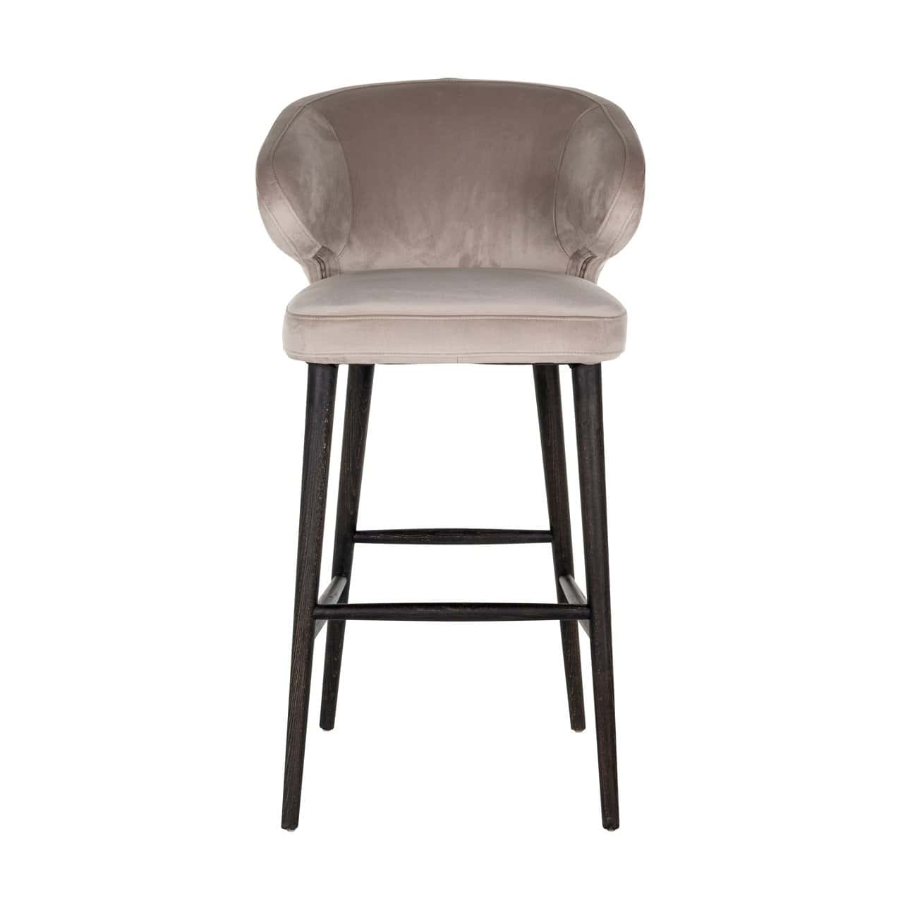 Bar stool Indigo khaki velvet (Quartz Khaki 903)