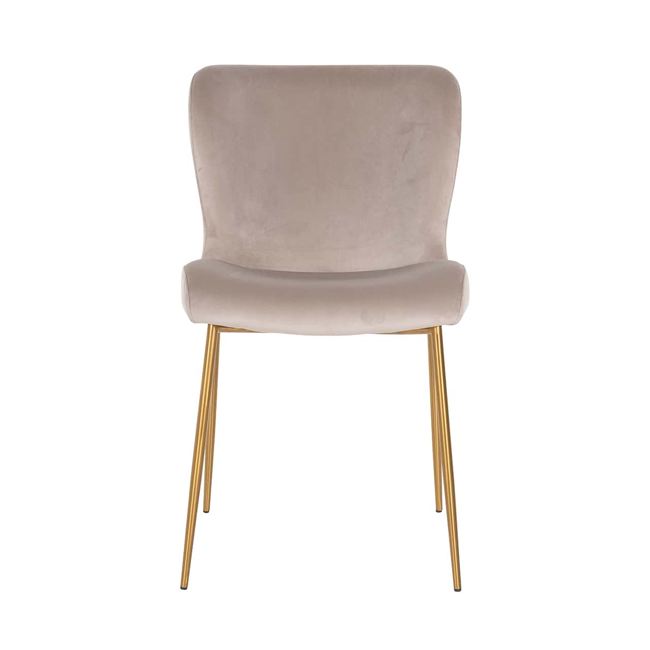 Chair Odessa khaki velvet / burshed gold fire retardant (FR-Quartz 903 Khaki)