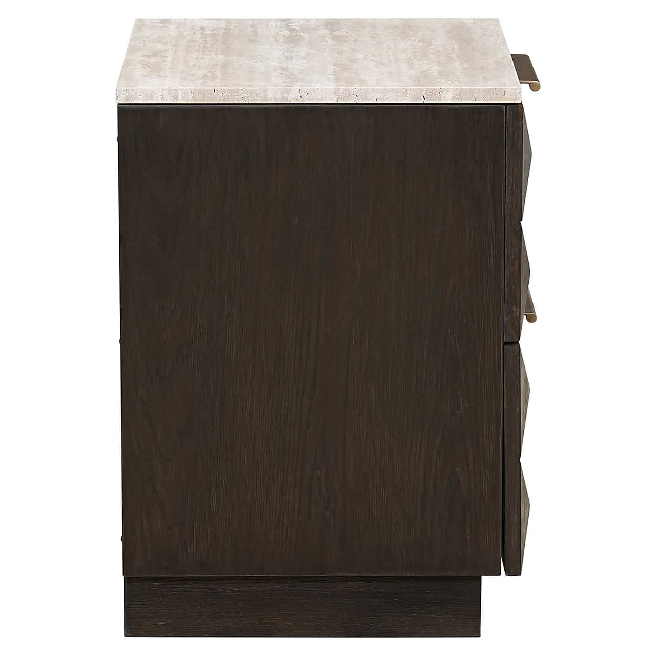 Nightstand Claremont 2-drawers (Brown)