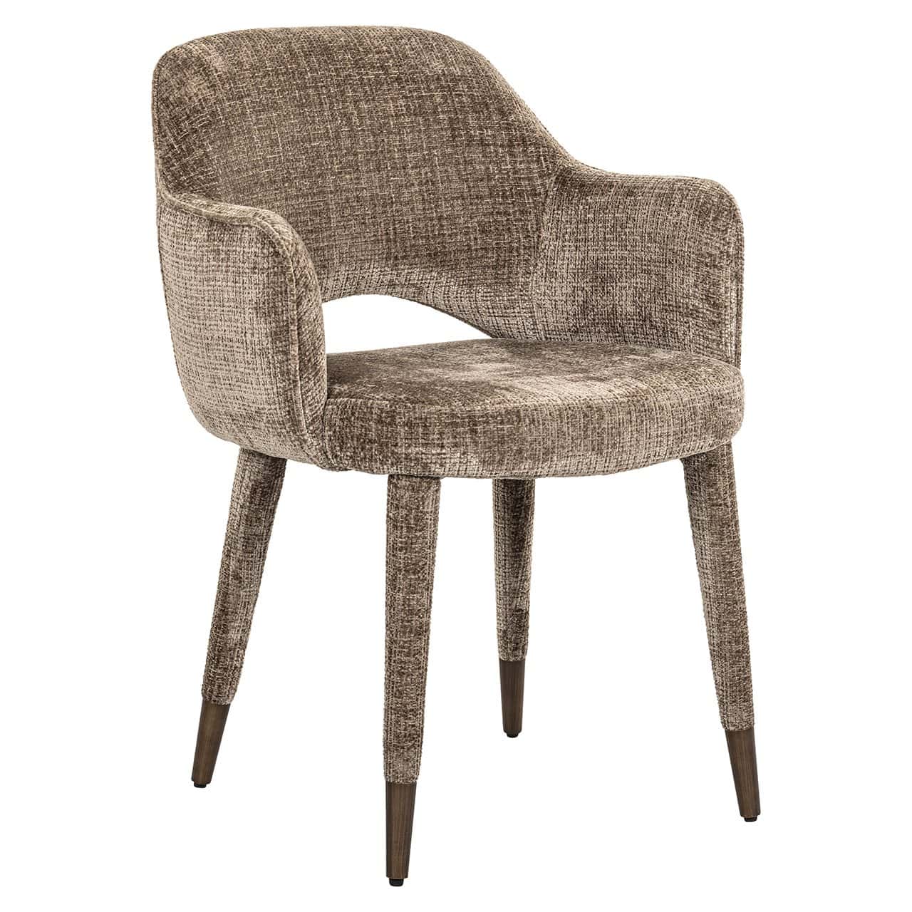 Chair Donnatella stone chenille fire retardant (Niagara 104 Stone Chenille)