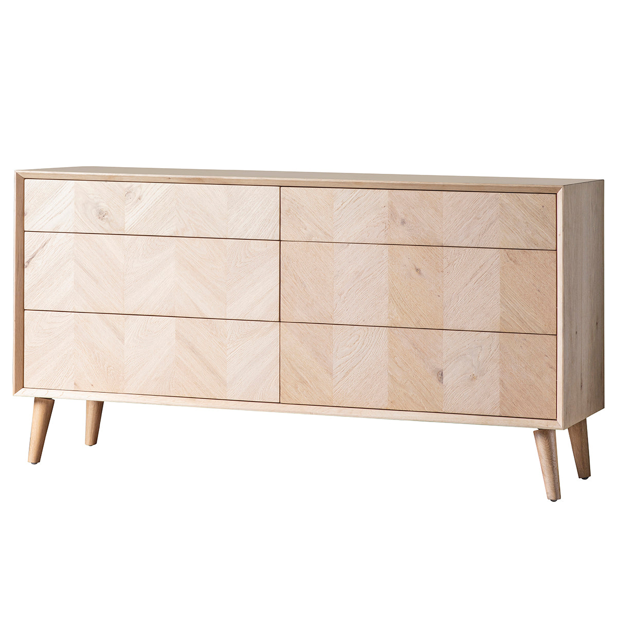 Milano 6 Drawer Chest 1345x450x700mm