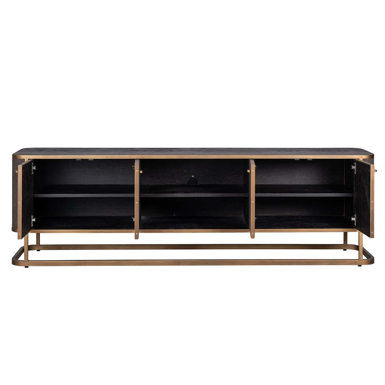 TV-Unit Classio with 4-doors (Brushed Gold)