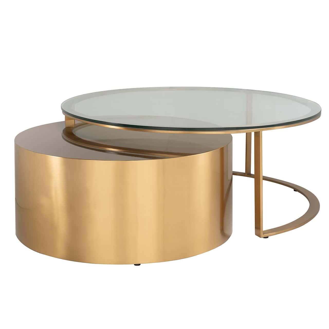 Coffee table Orlan set of 2 (Gold)